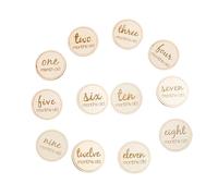 UPKOCH 12pièces De Pour Garçon Fille Photos De Naissance Anniversaire Et Mois De Vie Accessoires Né Rondes Lettres Anglaises