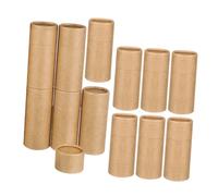 UPKOCH 12pièces Lot de Tubes Papier Kraft pour Flacons Huiles Essentielles Pots Ronds Vides Tubes Emballage