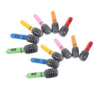 UPKOCH 12pièces Microphones Gonflables Pour Fêtes Cadeaux Invités Accessoires De Dj Photobooth Anniversaires Danse Chant Concerts Karaoké Et Décorations