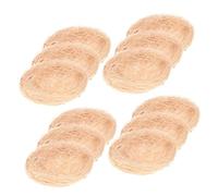 UPKOCH 12pièces Nid Oiseau Décoratif Fil Tressé pour Jardin Nid De Reproduction pour Petits Oiseaux Léger Et Style Rustique Naturel