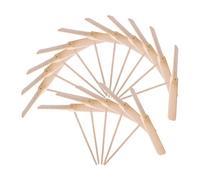 UPKOCH 15 Pièces Jouets Volants Bois Bois pour Garçon Fille Jouets Interactifs à et Attraper Activités de Plein Air pour Parent Garçon Fille