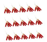 UPKOCH 15 Pièces Miniature Chinese Year Dollhouse Accessories Soft Plush Hanging Ornaments Hair Clips DIY Charm for Spring Festival and Home Decor