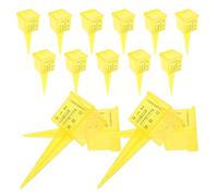 UPKOCH 15pièces Pluviomètre de Jardin Précis Plastique Outil de Mesure Eau pour Pelouse et Clôture avec Large Ouverture et Lecture Facile