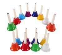 UPKOCH 16 Pièces Cloche Classe De Percussion Cloches D'instruments De Musique Instruments De Musique Pour Les Enfants Clochettes Pour Enfants Maracas Rythmiques Plastique