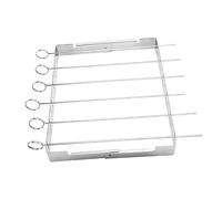 UPKOCH 1Ensemble Brochettes Inoxydable Réutilisables pour Barbecue Plein Air Ustensiles de Cuisine Pratiques pour Camping et Sorties