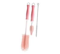 UPKOCH 1ensemble Brosse à Biberon Silicone Nettoyage Pratique De Tétines Et Pailles Brosse Flexible Pour Lait Et Accessoires Résistante Aux Températures Complet De Nettoyage