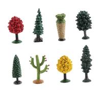 UPKOCH 1ensemble Miniature Tree Models Set Realistic Doll House Tree Figurines for Desktop and Garden Decor