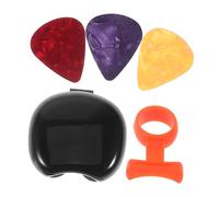 UPKOCH 1ensembles Porte-médiators Silicone Ergonomique pour Guitare Étui à Médiators avec Protège-Doigts pour Guitare Électrique et Acoustique Ukulélé Couleur Aléatoire