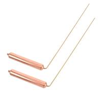 UPKOCH 2 Baguettes de Sourcier en Cuivre 99% Pur Grandes Poignées Outil de Radiesthésie pour Chasse aux Fantômes Divination par L’Eau et Localisation Précise D’Or Compactes et