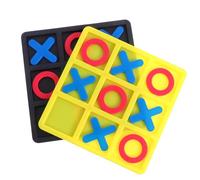 UPKOCH 2 boîtes Jeu de Société de Morpion Tactile pour Garçon Fille Coffret Noir et Jaune Puzzle Interactif Éducatif Favorisant la Motricité et Intelligence Jeu Familial Compact et