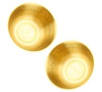 UPKOCH 2 bols d’offrande bouddhistes en cuivre doré vintage | Surface martelée, naturelle oxydée, pour eau et encens, stables et cérémonie