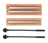 UPKOCH 2 ensembles Carillons à Main Bois avec Maillets Instrument à Percussion Métal et Bois pour Adultes Kit Musical pour Yoga et Éducation Musicale