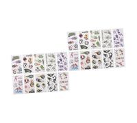 UPKOCH 2 Ensembles Faux enfants Décalcomanie De de Corps temporaires Adulte temporaires Réalistes Papier 10 Feuilles * 2