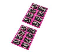 UPKOCH 2 Ensembles Jeu de Puzzle Interlock de Jouets de pour Garçon Fille et Adultes Énigmes Fil pour Amusement et Concentration