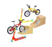 UPKOCH 2 Ensembles Kit de Jeu de Doigt Multi Fonctions avec Finger Scooter et Rampe pour Garçon Fille Garçon Fille Kit de Finger Skate pour Bureau et Fête