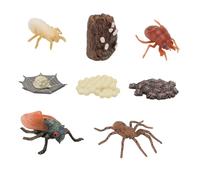 UPKOCH 2 Ensembles Modèles Animaux Plastique Durables de Cercles de Croissance Insectes pour Garçon Fille Jouets Éducatifs de Cycle de Vie pour Filles et Garçons Apprentissage Cognitif