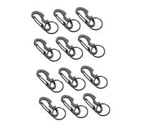 UPKOCH 2 Ensembles Mousquetons D Shaped Multifonctionnels Acier Inoxydable Ouvre Bouteille Clip De Clé Et Outil D Escalade pour Activités Extérieures 6 Pièces * 2