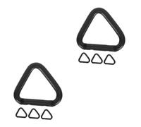 UPKOCH 2 Ensembles Mousquetons Triangulaires Robustes Clips Carabiner pour Escalade Randonnée Et Camping Accessoire Pratique pour À Et Clés 4 Pièces * 2