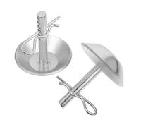 UPKOCH 2 Ensembles Patins de Remplacement Métal pour Chasse-Neige Réglables et Antidérapants Accessoires pour Outils de Déneigement ATV Utv Installation Rapide et Traction Renforcée