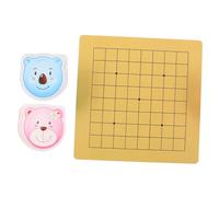 UPKOCH 2 Ensembles Set de Jeux de Go Garçon Fille avec Plateau Bois et Plastique Jeu Chinois Éducatif Débutants avec Motifs Ours Cartoon pour Maison et Voyage