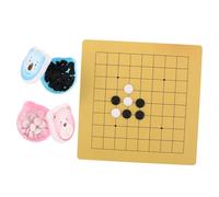 UPKOCH 2 Ensembles Set de Jeux de Go pour Garçon Fille avec Plateau Bois Échecs Cartoon Ours Adorable Jeu Stratégique Éducatif pour Développement Cognitif