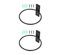 UPKOCH 2 Ensembles Support Mural pour Pots de Fleurs Accroche Plante Anneau Noir pour Jardinage Vertical Intérieur et Extérieur Parfait pour et Murs
