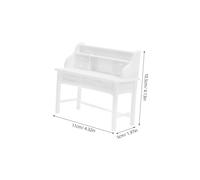 UPKOCH 2 Ensembles Table Dollhouse Furniture with Openable Drawers Miniature Writing Desk and Chairs for Role Playing Creativity and Social Skills Development