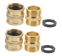 UPKOCH 2 Paires Adaptateur Robinet Jardin Double Sortie Raccord Rapide pour Tuyau Machine à Laver et Arrosage Connecteur Étanche pour Tuyaux Darrosage et Nettoyeurs Lot