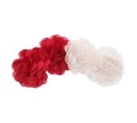 UPKOCH 2 Paires Boucles Oreilles Pendantes Fleurs Oversize Tissu Grandes Boucles à Pétales Légères et Confortables pour Femmes Style Bohème Polyvalent Accessoires Élégants pour Quotidien