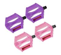 UPKOCH 2 Paires Pédales Garçon Fille Légères et Antidérapantes Remplacement Plateforme Large pour Garçon Fille Installation Rapide et Stable Tout Terrain Couleurs Assorties