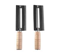 UPKOCH 2 Pcs Cuisine Éplucher Outil À Haut Carbone en Acier Réutilisable Manche en Bois Cutter Cuisine Gadget Éplucheur pour Celtuce Légumes Fruits Concombre