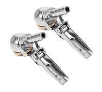 UPKOCH 2 pièces Accessoire Compresseur Air Embouts Gonflage Pneus Voiture Serre-tuyau Verrouillable pour Gonfleur Pneus Voiture Connexion Rapide Outil Léger et Résistant