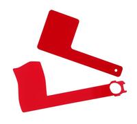 UPKOCH 2 Pièces Boîte d'affichage Flag national drapeau de remplacement drapeau de remplacement de boîte aux lettres Post Mount Mail Flag Acrylique rouge