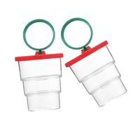 UPKOCH 2 pièces Boîte Observation Insectes Rouge avec Loupe Kit Exploration Scientifique pour Garçon Fille Facile à Ouvrir pour Activités Extérieures et Expériences Pratiques