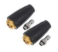 UPKOCH 2 Pièces Buse Turbo Rotative Haute Pression Psi Connecteur Rapide Pulvérisateur Rotatif pour Nettoyeur Haute Pression Nettoyage Voiture Terrasse et Murs
