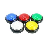 UPKOCH 2 pièces Buzzer Électronique Lumineux avec Bouton Poussoir sans Batterie Jeu de Interactif pour Garçon Fille Interrupteur à Deux Rouge et Jaune Éducatif Sonore Couleur Aléatoire