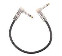 UPKOCH 2 pièces Câbles Plat Effector Guitare Électrique Argenté Durable Accessoire Instrument Musique