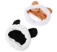 UPKOCH 2 pièces Chapeau Créatif pour Animaux de Couvre Tête Mignon pour et Chiots Bonnet pour Hiver Blanc Fruit Blanc