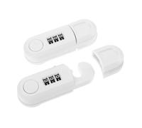 UPKOCH 2 Pièces child safety cabinet door verrou placard freezer door lock with password ABS White