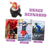 UPKOCH 2 Pièces Clochettes Garçon Fille Clair et Fort Accessoire Mignon pour Guidon Compatible VTT et Route Design Cartoon Richesse Noir et Rouge