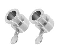 UPKOCH 2 Pièces Contrepoids Acier Inoxydable pour Broche Rôtisserie BBQ Accessoire de Fixation et Stabilisation Lot de Compatible avec Tiges de Gril et Rôtissoires Résistant Corrosion