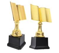 UPKOCH 2 pièces de Lecture Plastique Lot de Trophées Forme pour Compétitions de Lecture Récompense pour Activités Parent Garçon Fille et Souvenirs