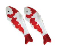 UPKOCH 2 pièces Décoration Flottante Poisson Céramique Ornement Aquarium et Réaliste Statuette Poisson Décoratif pour Aquarium et Bureau