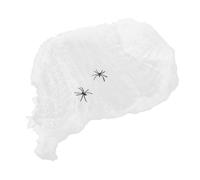 UPKOCH 2 Pièces Décorations Halloween Toile Araignée Lumineuse Étirable avec Araignées Toiles Effrayantes pour Intérieur Extérieur Accessoires DIY pour et Décorations de Fenêtre