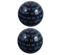 UPKOCH 2 pièces Dés à Faces Acrylique Multi Facettes Jeu de Société Portable pour Fête Accessoires de Divertissement pour Adultes