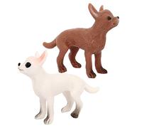 UPKOCH 2 Pièces Figurines Miniatures de Chiens Chihuahua Réalistes Lot de Modèles Animaux Ludiques pour Décoration et Jeu Garçon Fille