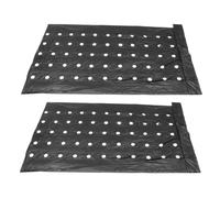 UPKOCH 2 pièces Film de Paillage Agricole PE Perforé Noir Membrane Isolation Thermique Durable pour Couverts de Cultures Ventilation Évaporation de Eau