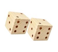 UPKOCH 2 pièces Grands Dés Bois pour Jeux Garçon Fille Décoration Multi-Usage Légers et Lisses Accessoires Éducatifs pour Mathématiques et Loisirs