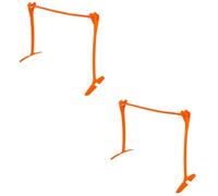 UPKOCH 2 Pièces Haie Réglable pour Entraînement de Football Accessoire de Pratique pour Développer la Vitesse et Couleur Orange Multifonctionnel et Pratique