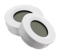 UPKOCH 2 Pièces Hygromètre Thermomètre Numérique Rond Blanc en Abs Portable et Mural pour Usage Intérieur Maison ou Entrepôt Affichage Précis de L'humidité et Température